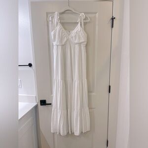 Express White maxi Dress Size Medium Like New